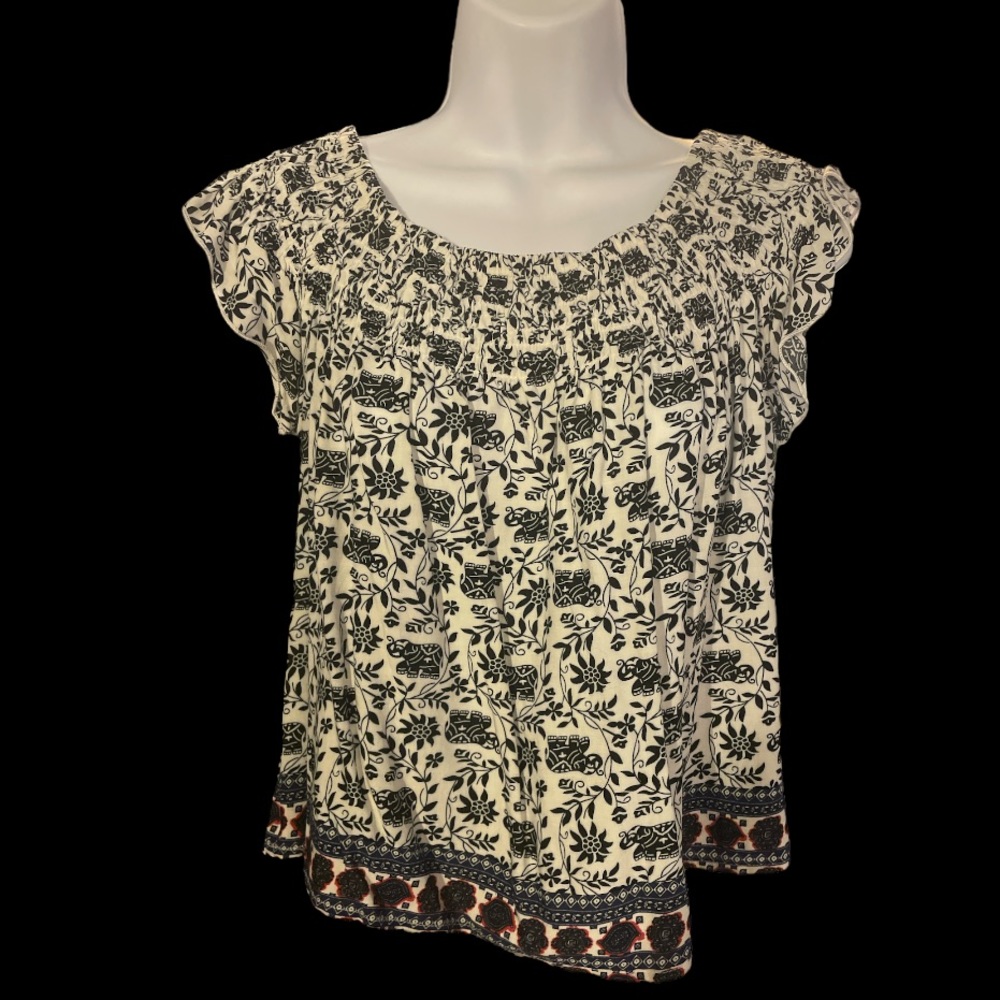 Rue21 Elephant Print Blouse